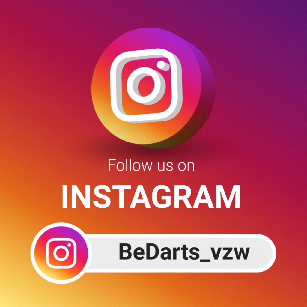 Volg ons op Instagram: www.instagram.com/BeDarts_vzw